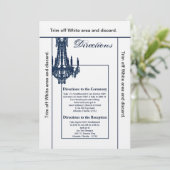 3.5x6方向カードクリスタルシャンデリアGlitz Gla 招待状 (スタンド正面)