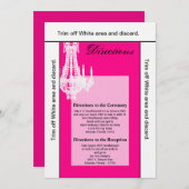 3.5x6方向カードクリスタルシャンデリアGlitz Gla 招待状 (正面/裏面)