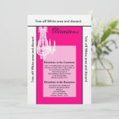 3.5x6方向カードクリスタルシャンデリアGlitz Gla 招待状 (スタンド正面)