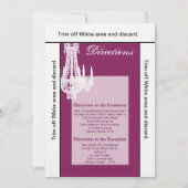 3.5x6方向カードクリスタルシャンデリアGlitz Gla 招待状 (正面)