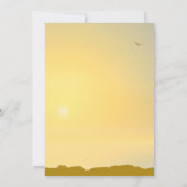 3.5x6方向カードサンセット電源ライン 招待状 (裏面)