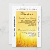 3.5x6方向カードサンライズコムギ素朴国 招待状 (正面)