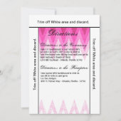 3.5x6方向カードシグラデーションェブロンピンク 招待状 (正面)