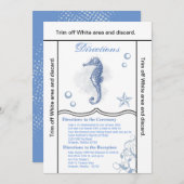 3.5x6方向カードシーホース海海ビーチ 招待状 (正面/裏面)