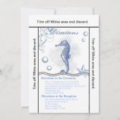 3.5x6方向カードシーホース海海ビーチ 招待状 (正面)