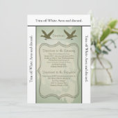 3.5x6方向カードダック狩り素朴 招待状 (スタンド正面)