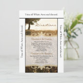 3.5x6方向カードツリー&サンセットヒル 招待状 (スタンド正面)