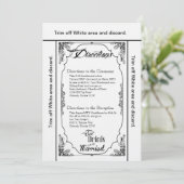 3.5x6方向カードドリンク食べは白に結婚したなる 招待状 (スタンド正面)