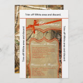 3.5x6方向カードハンターCamofloug 招待状 (正面/裏面)