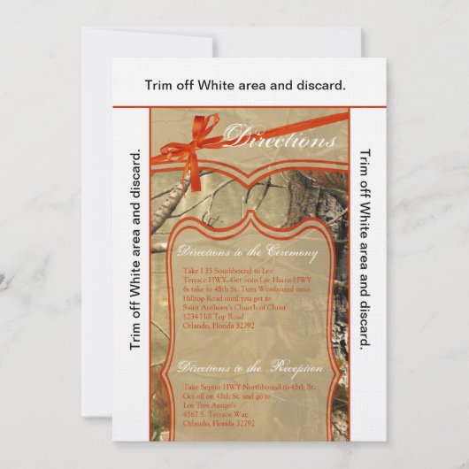 3.5x6方向カードハンターCamofloug 招待状 (正面)