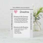 3.5x6方向カードピンクフローラ花弁 招待状 (スタンド正面)