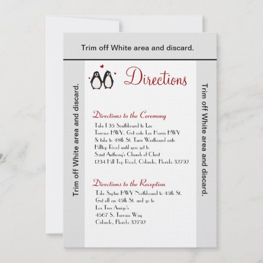 3.5x6方向カードペンギン愛クーデター 招待状 (正面)