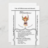 3.5x6方向カードボーホディアバックヘッドブラウニング 招待状 (正面/裏面)