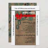 3.5x6方向カードマリンデジタルプリント 招待状 (正面/裏面)