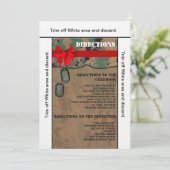 3.5x6方向カードマリンデジタルプリント 招待状 (スタンド正面)