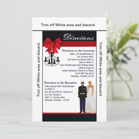 3.5x6方向カードマリンヒスパニックユニフォームグルーオ 招待状 (スタンド正面)