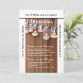 3.5x6方向カードメイスンジャールキャンドルライトニッシュ 招待状 (スタンド正面)