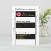 3.5x6方向カードモダン白黒Co 招待状 (スタンド正面)