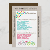 3.5x6方向カードラバーバイクビック 招待状 (正面/裏面)