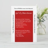 3.5x6方向カードレッドダブルバイク 招待状 (スタンド正面)