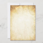 3.5x6方向カードヴィンテージ式リングや輪エクスチャン 招待状 (裏面)