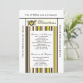 3.5x6方向カード中国プレートシルバーウェアプレイス 招待状 (スタンド正面)