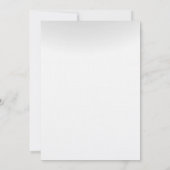 3.5x6方向カード冬サンセットツリースノーコーブ 招待状 (裏面)