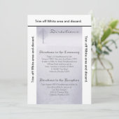 3.5x6方向カード冬ワンダーランドツリーズスノー 招待状 (スタンド正面)