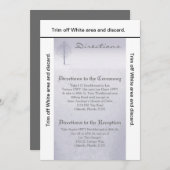 3.5x6方向カード冬ワンダーランドツリーズスノー 招待状 (正面/裏面)