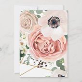 3.5x6方向カード幾何学園バラAnemon 招待状 (裏面)