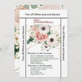 3.5x6方向カード幾何学園バラAnemon 招待状 (正面/裏面)