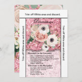 3.5x6方向カード幾何学的ガーデンバラエラー 招待状 (正面/裏面)