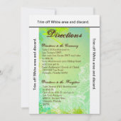 3.5x6方向カード春ハイビスカスフラワーハワイ 招待状 (正面)