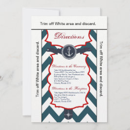 3.5x6方向カード航海のいかりコンパスオセア 招待状