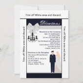 3.5x6方向カードARMY Uniform Blues Bride 招待状 (正面)