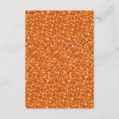 3.5x7披露宴カードオレンジグリッターのシェブロンのストライプ エンクロージャーカード (裏面)