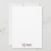 3.5x7披露宴カードカントリーウッド鍵からハートへ 招待状 (裏面)