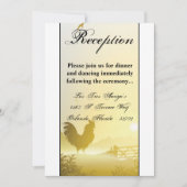 3.5x7披露宴カードサニーモーニングファームカントリーRu 招待状 (正面)