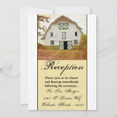 3.5x7披露宴カードサンセットバーンカントリー素朴Fi 招待状 (正面)