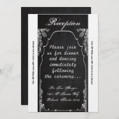 3.5x7披露宴カードチャモダンックボード 招待状 (正面/裏面)