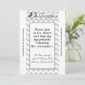 3.5x7披露宴カードティーンエイジスニーカーChevron 招待状 (スタンド正面)