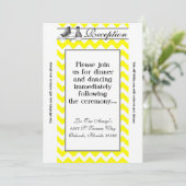 3.5x7披露宴カードティーンエイジスニーカーChevron 招待状 (スタンド正面)