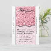 3.5x7披露宴カードバラ金ゴールドグリッター 招待状 (スタンド正面)