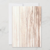 3.5x7披露宴カードブーツカントリーウェスタン素朴 招待状 (裏面)