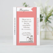 3.5x7披露宴カードメイスンジャカントリー素朴花瓶 招待状 (スタンド正面)