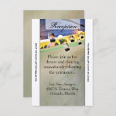 3.5x7披露宴カードメイスンジャールキャンドルホルダークーン 招待状 (正面/裏面)