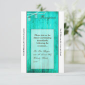 3.5x7披露宴カードメイソンjar文字列ライトウッド 招待状 (スタンド正面)