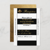 3.5x7披露宴カードモダン白黒コン 招待状 (正面/裏面)