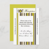 3.5x7披露宴カード中国プレートシルバーウェアプレイス 招待状 (正面/裏面)