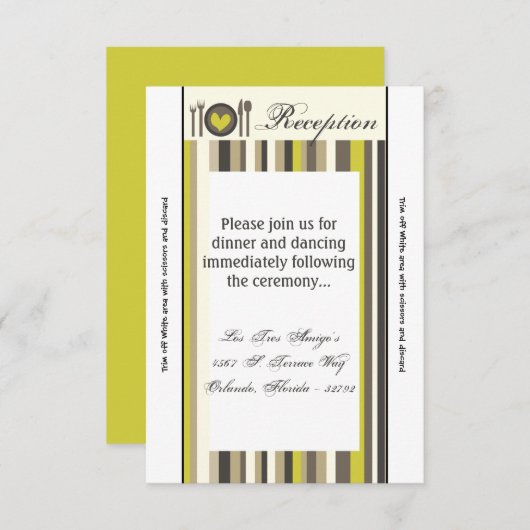 3.5x7披露宴カード中国プレートシルバーウェアプレイス 招待状 (正面/裏面)